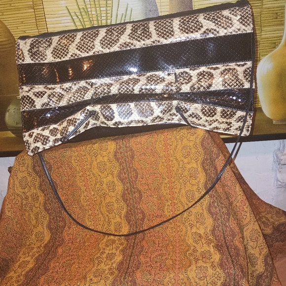 Vintage large envelope handbag 1970-80's - Picture 11 of 14